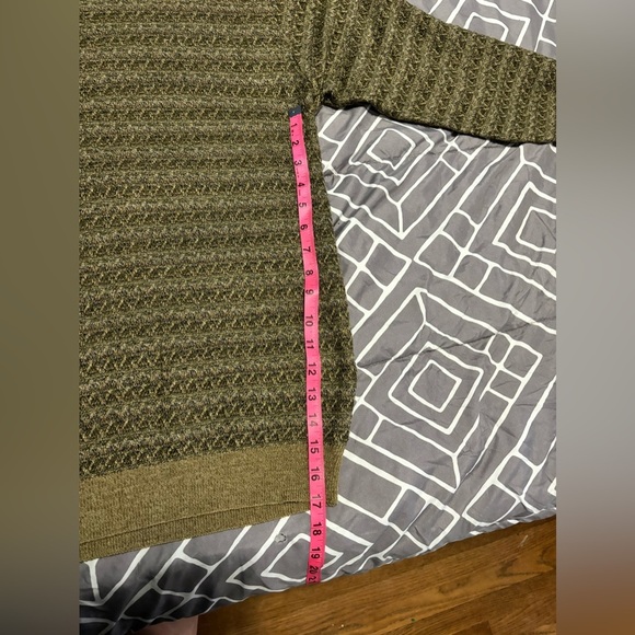 Vintage Made In USA Northern Isles Grandpa Sweater Tan Brown Men's Size Large - Picture 10 of 11